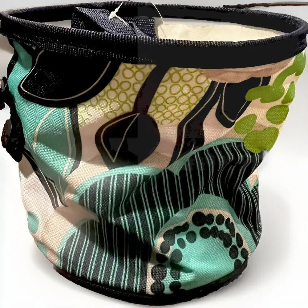 Thirty-One Oh Snap together Storage Bin, Fabulous Floral, Blue Green
